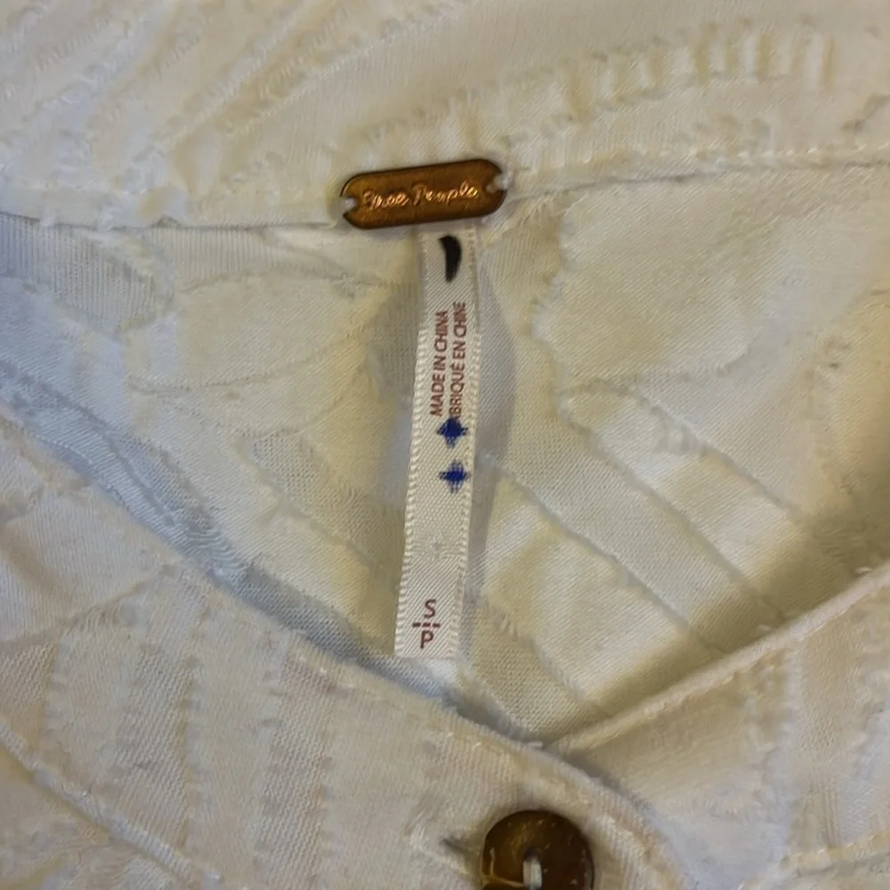NEW Free People Can’t Stop Dreaming White Tunic Size Small